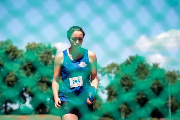 Nele Lauryn Stahl (Rukeli Trollmann e. V.) beim Diskuswurf am 02.07.2022 waehrend den NLV+BLV Leichtathletik-Landesmeisterschaften im Jahnstadion in Goettingen (Tag 1)